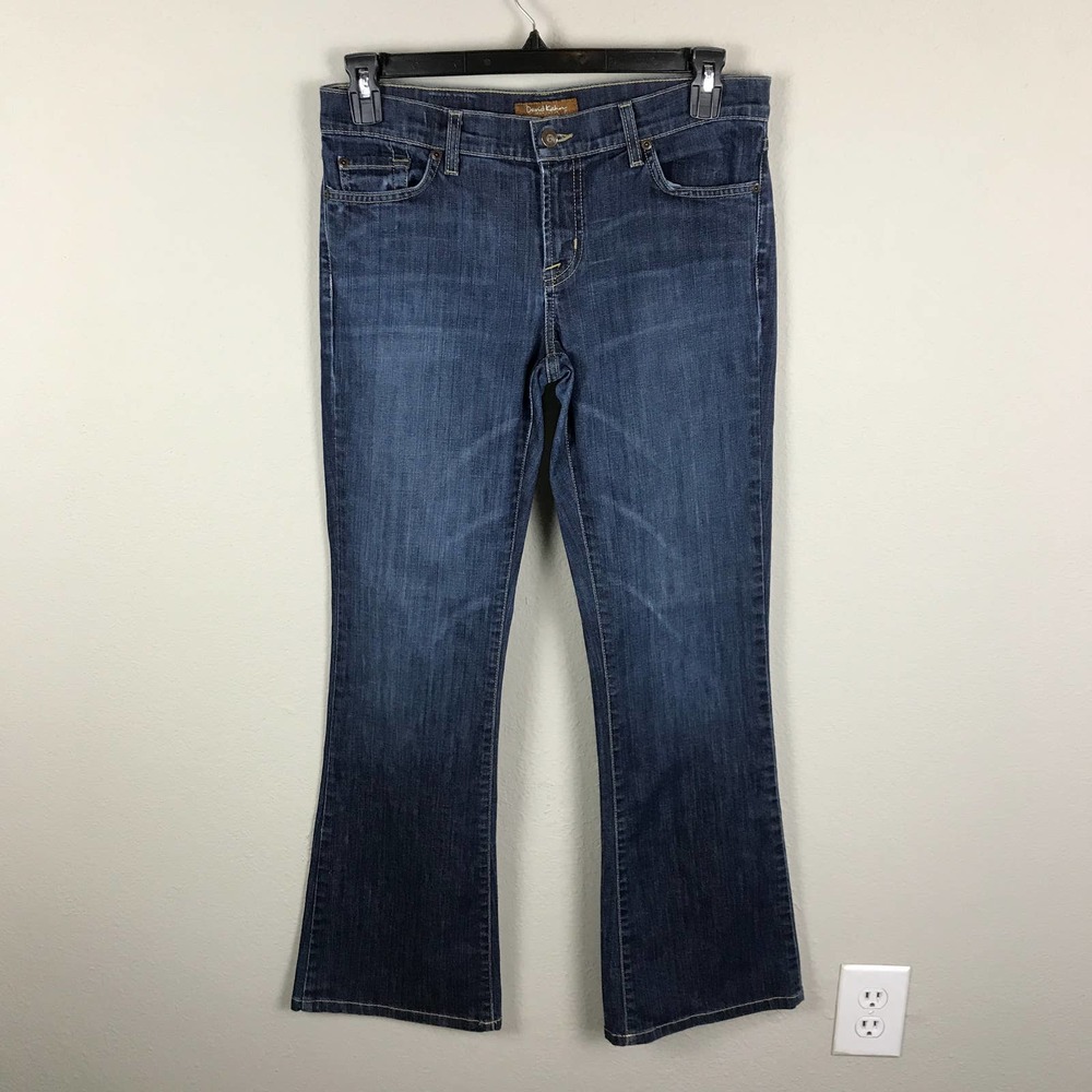 David Kahn Mid Rise Bootcut Back Flap Pocket Jeans